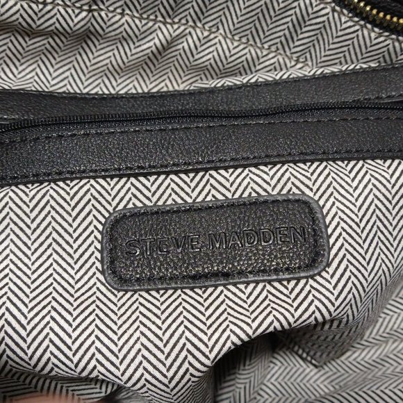 Steve Madden Medium Tri-Color Zip Top Tote - Picture 10 of 11